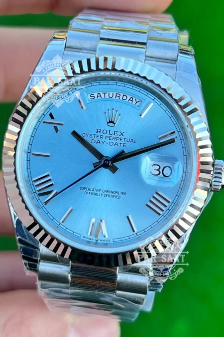 Rolex Daydate Ice Blue Roma Rakam 126300