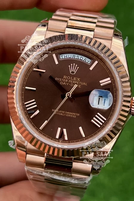 Rolex Day-Date Çikolata Kadran Rose Gold 228235