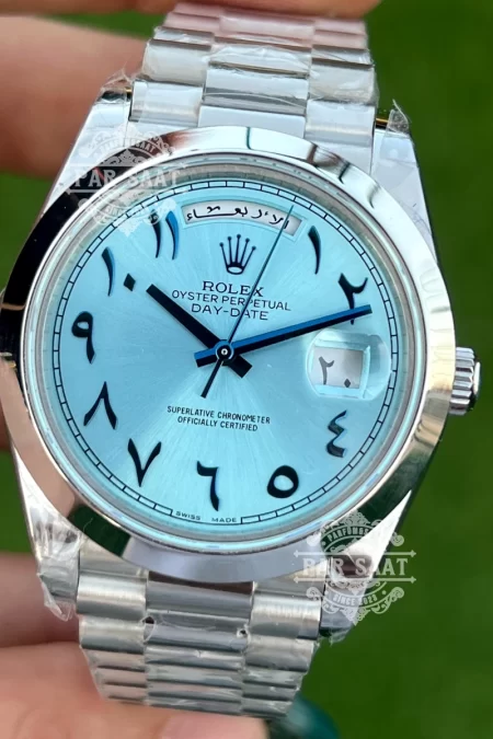 Rolex Day-Date Ice Blue Arabic Dial 228206