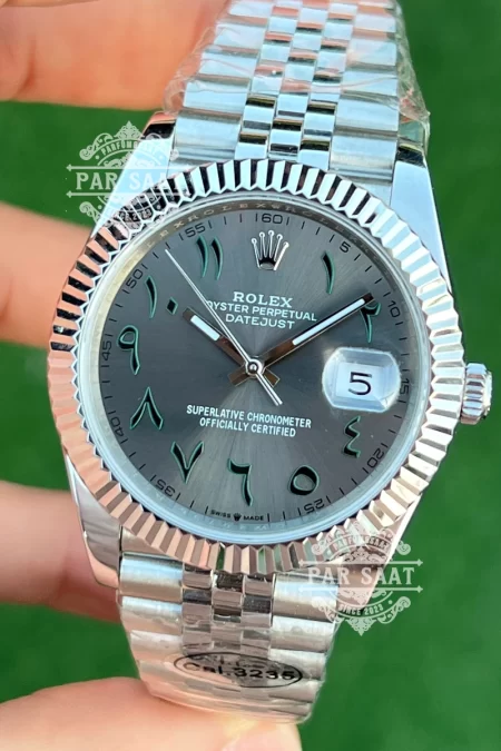 Rolex Datejust Çelik Saat Jubile Kordon Arabic