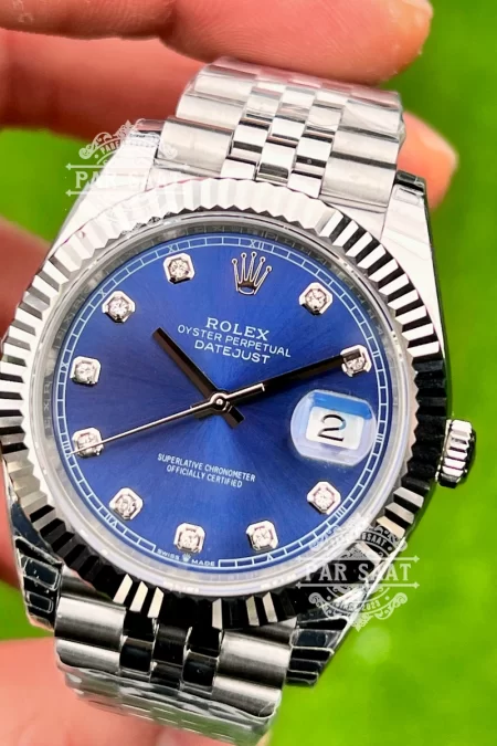 Rolex Datejust Mavi 10 Taşlı Kadran Jubilee 126334