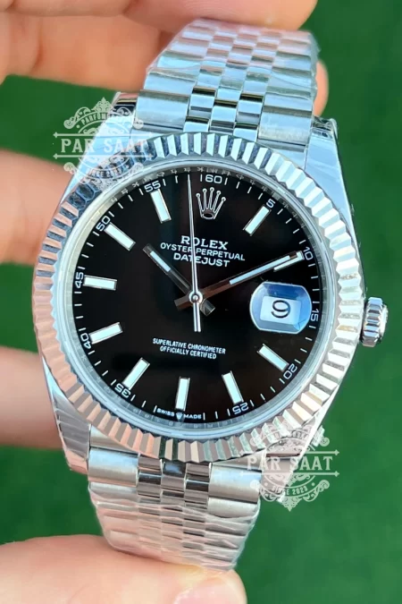 Rolex Datejust Siyah 41mm Index Kadran Jubilee