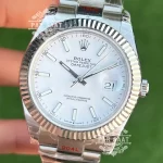 Rolex Datejust 41 Beyaz Kadran Oyster Kordon