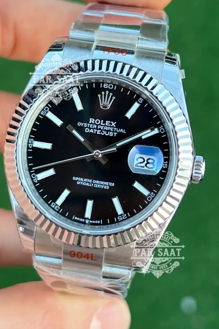 Rolex Datejust Siyah Kadran Oyster Kordon 126334