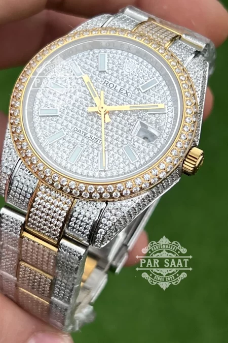 Rolex Taşlı Saat Superclone