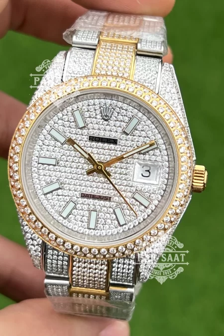 Rolex Taşlı Saat Superclone