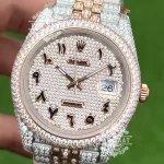 Rolex Datejust Full Diamond Arap Rakamlı Saat