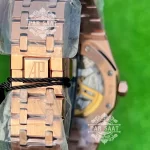 AP Royal Oak Rose Gold Siyah Kadran 15500ST Eta Saat