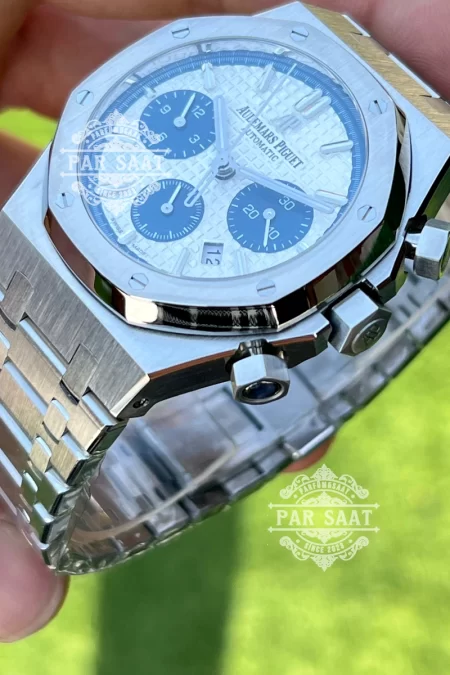 AP Royal Oak Chronograph Beyaz Mavi Eta Saat
